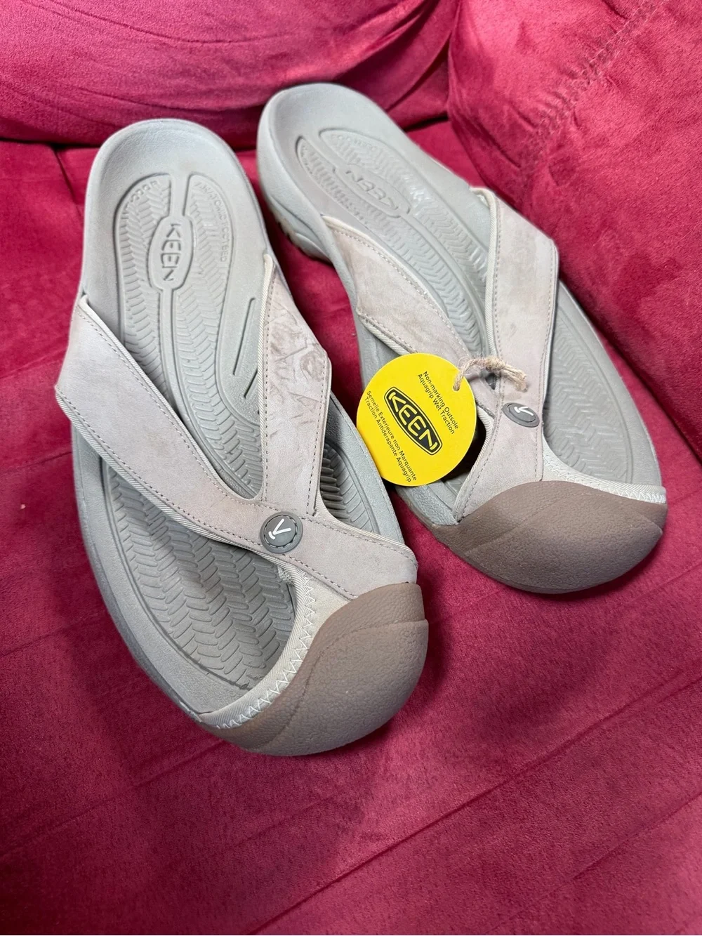 Keen Men's Taupe Brown Flip-Flop Sandal